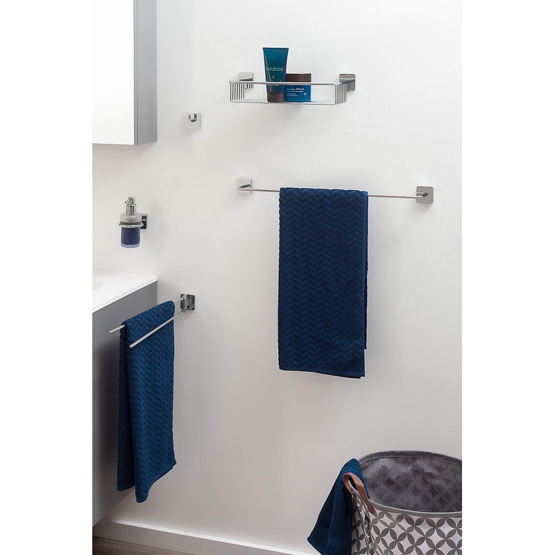Tiger Onu Toilet Roll Holder with Cover, Stainless Steel, Chrome,