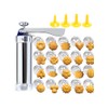 Professional Aluminum Cookie Press Set with 20 Discs & 4