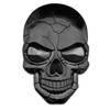 ECSiNG Skull Punisher 3D Sticker Waterproof Decoration Metal Logo Decals