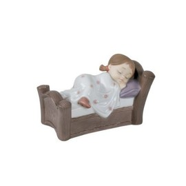 Nao by Lladro Collectible Porcelain Figurine: COSY DREAMS - 3 1/2" tall - young girl sleeping