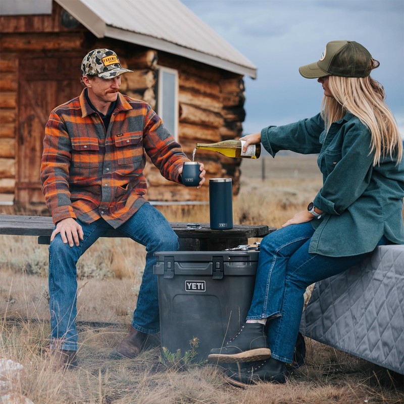 YETI Rambler Wine Chiller, Stainless Steel Insulated, Navy