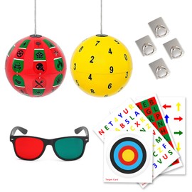 LAIDOLAILA Marsden Balls for Hand-Eye Coordination and Visual Training 2 Colors 9 cm Diameter Stereo