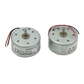 Hxchen 2Pcs DC2V 3500RPM Mini Generator Motors Solar Rotary Speed Mini Electric Motor for Car CD Player DIY Wind Turbine Generator