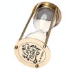 Brass Hourglass 5.5 Inch with White Sand – Engraved Love