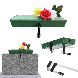 Cemetery Saddles,Graves Cemetery Headstone Saddle Holder, Suitable for 6 to 12 inch Gravestone Flower Stands, Used for Cemetery Decoration, Gravestone Saddle to Withstand high Winds