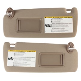 PEVAST Left&Right Side Sun Visor Replacement for 4RUNNER Toyota 2010 2011 2012 2013 2014 2015 2016 2017 2018 2019 2020 2021 2022 2023 Sunvisor Replaces 74320-35A91-E1,74310-35B01-E1 (Beige)