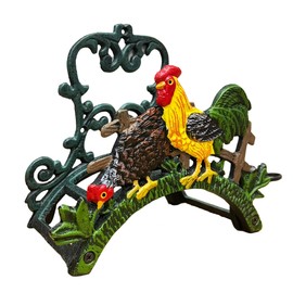 Garden Hose Holder Cast Iron Heavy Duty Water Hose Hanger, Outside Wall Mount Hose Hanger, Solid Metal Sturdy Decorative Water Hose Rack/Organizer/Stand, Easy to Install and Hold Up to 50/75/100 ft