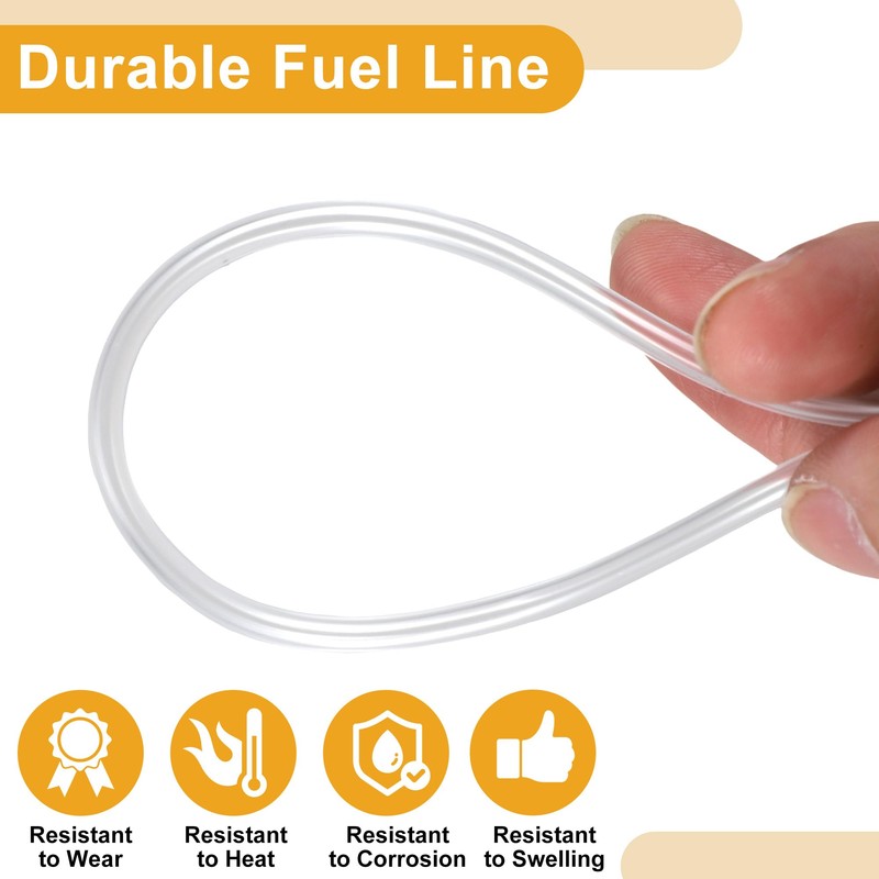Partuto 1 Set Universal Petrol Fuel Line Gas Line Pipe