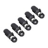 20pcs Hearing Aid Lanyard Clip Black ABS Clip Replacement Accessory