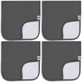 toppy 0123-TB-BURPCLOTH-ONE-SLATEGRAY-4PK
