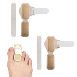 2 Toe Straightener Toe Splint Toe Bandage Hammer Toe Correctors Toe Straightener Hammer Toe Splint Spreader for Correction Hammer Toe Broken Crooked Overlapping Toes (Colour)