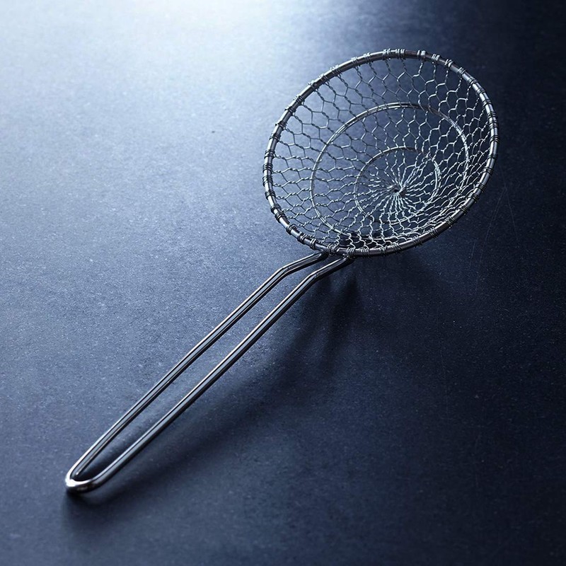 Hicook Stainless Steel Kitchen Spider Strainer Skimmer Ladle Food Dumpling