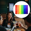 Jagowa Rainbow Table Cloth Pride Party Table Cloth Disposable Plastic