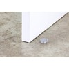 EVI|Adhesive Door Stop| Stainless Steel with Transparent Rubber|High Resistance