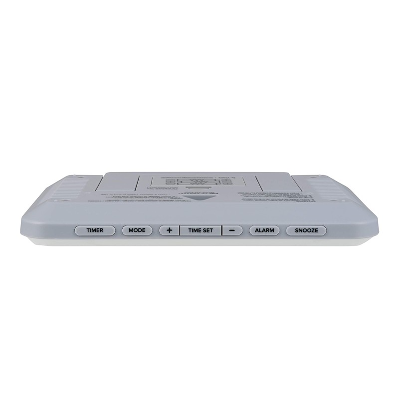 La Crosse Technology 513-113W Digital White Wall Clock with Temperature