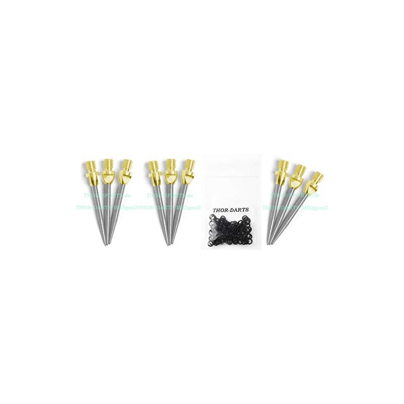 THOR-DARTS 3-6-9-12 Steel Tips for Steel Dart Gold Silver Steel