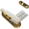 Pill Organiser Travel Pill Box Portable Medication Organizer 4 Compartments