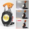 MAKDAK 2PC Keychain Flashlight Rechargeable Cob Keychain Work Light 7