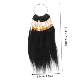 FOMIYES 1set Human Hair Color Strands for Practice Dye Samples with Hair for Stylists for Realistic Coloring Techniques