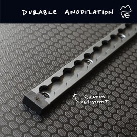 VanEssential 12" Venture Track T-6 Aluminium L-Track Gray Anodized (Rectangle Profile) - 2 Pack