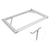 Laptop Stand Aluminium Tablet Riser Foldable Portable Notebook Holder Silver