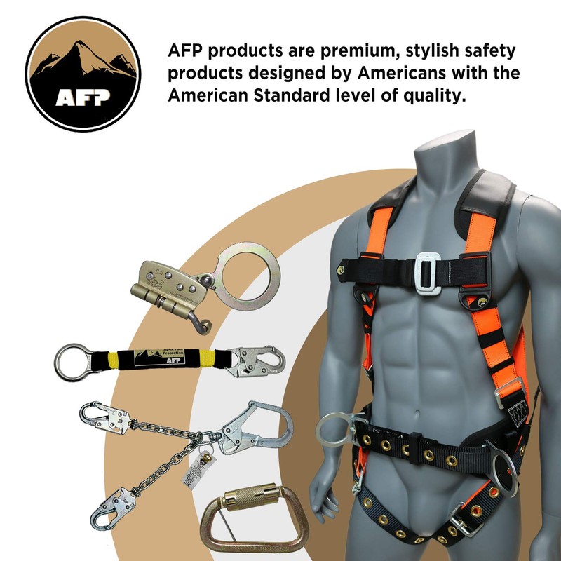 Tool Lanyard, Shock Absorbing Lanyard with Steel Self-Locking Carabiner and