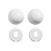 Artesian Color Replacement Plastic Toilet Bolt Caps - Set of