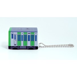 Daiwa Toy GC-01 Key Holder, Green, 1.6 inches (4 cm), GOGO Cuby, Mini Car, Yamanote Line, E235 Series Pattern