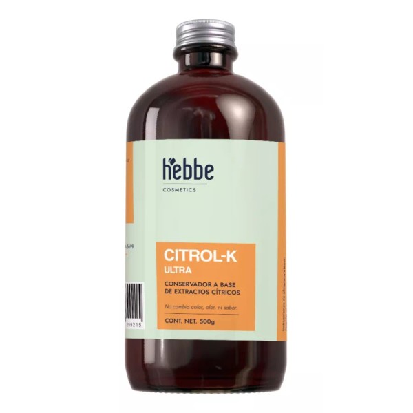Hebbe Cosmetics Citrol K Conservador Natural (base Cítricos) Kosher 1 Kg