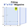 9x11-1/2 Magazine Toploaders - Rigid Magazine & Comics Protectors, 7mm