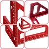 Carpenter's Square Protractor 3D Mitre Angle: WIYETY Aluminium Alloy Try