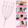 KKLM 頭皮マッサージ 20本指 頭皮ブラシ ヘッドスパワイヤー 経絡＆ツボ刺激で血行促進 頭皮のゾクゾク快感 ストレス解消＆リラックス 育毛サポート コンパクトで携帯便利な頭皮ケアブラシ