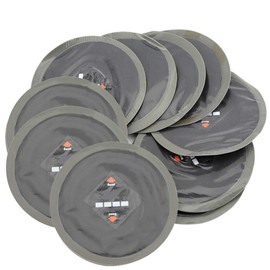 Tyre Repair Patches, Pack of 10 90 mm Car Natural Rubber Tyre Puncture Repair Cold Roud Patch Tubeless Patches, Default