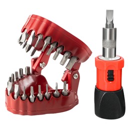 NICENICY denture drill bit holder (Red)