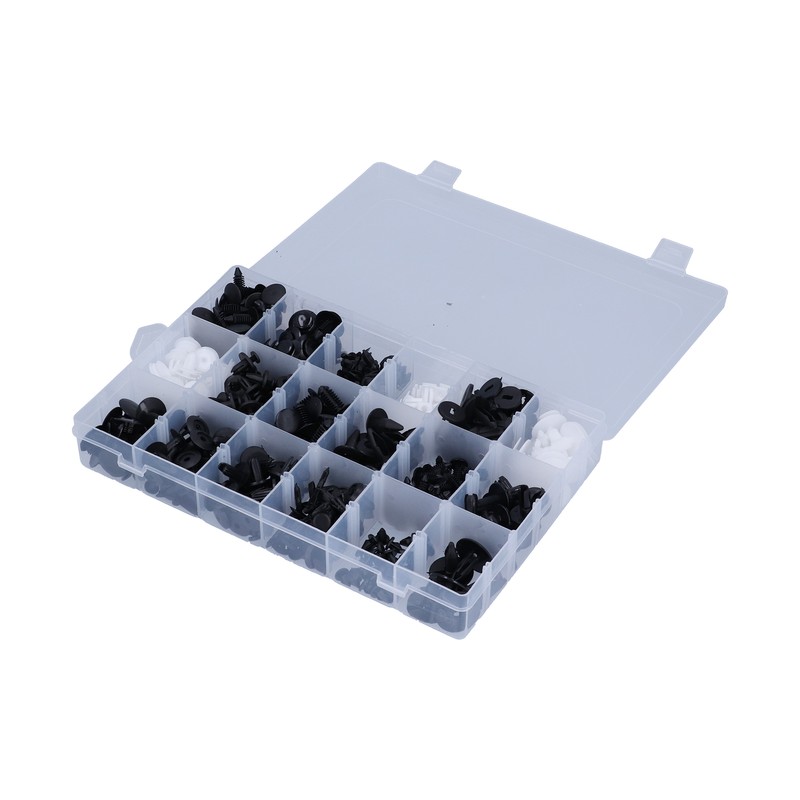 415pcs Car Retainer Clips Auto Plastic Fasteners 18 Kinds Push