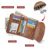 SENDEFN Small Leather Wallet for Women RFID Blocking Compact Bifold