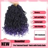 Wavy Senegalese Twist Crochet Hair For Black Women 12 Inch