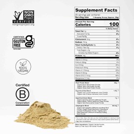 fitppl Plant Based Protein Powder w/Superfoods, Ashwagandha, Reishi, Lions Mane for Optimal Health | 18G of Organic Vanilla Vegan Protein, Gluten Free, Stevia Free, Sugar Free, 20 Servings