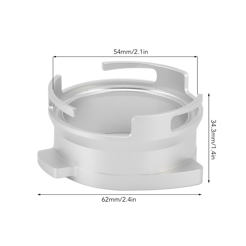 54mm Coffee Portafilter Dosing Funnel Aluminum Alloy Rotatable Dosing Funnel