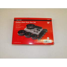 18 piece Warrior Hole Saw Set, 3/4 in, 1 in, 1-1/8 in, 1-1/4 in, 1-1/2 in, 1-3/4 in, 2 in, 2-1/8 in, 2-1/2 in, 3 in, 3-1/2 in, 4 in, 5 in.