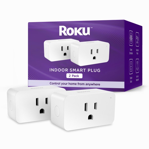 Roku Roku Smart Home Indoor Smart Plug, 2-Pack - WiFi