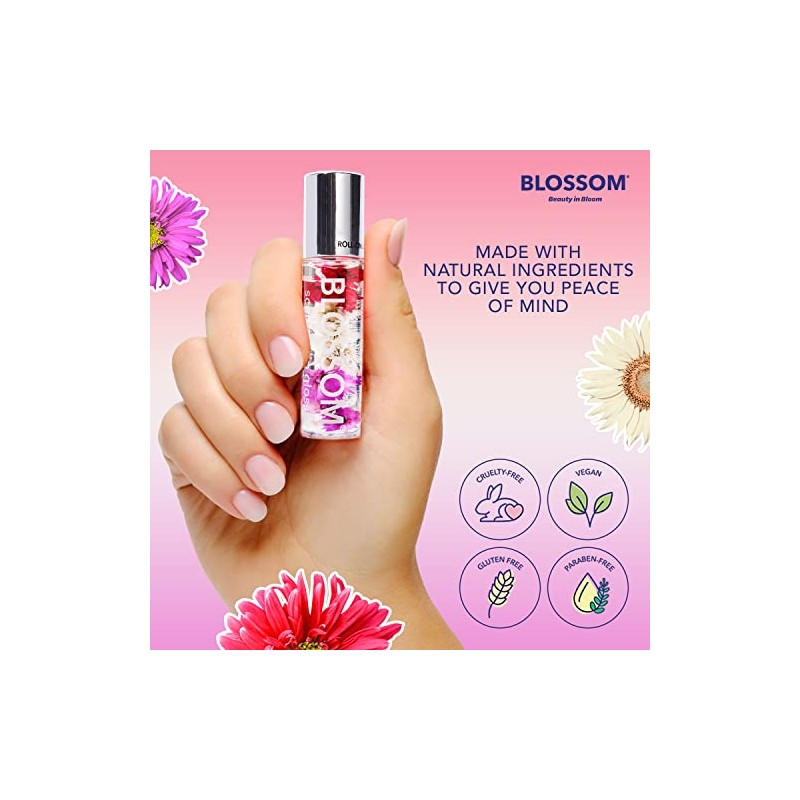 Blossom Roll-On LIP GLOSS Set de 3-0.3oz/8.9ml/each