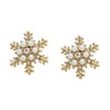 Betsey Johnson Womens Snowflake Stud Earrings