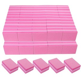 Pulidores de uñas de grano 180/240 (paquete de 100), mini lima de uñas de bloque amortiguador para uñas acrílicas y uñas naturales, bloque de pulido p
