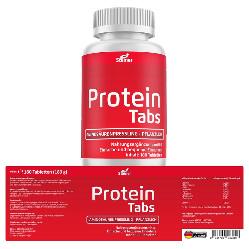Lupin Protein 360 Tabs (2 Packs) Vegan Amino Acid 8