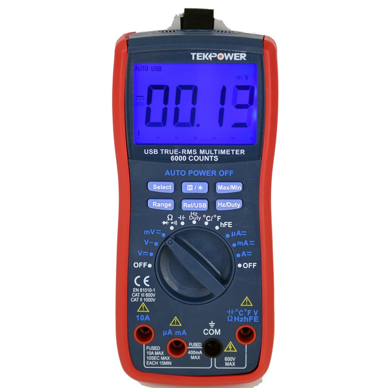 Tekpower Smart Meter TP5000 6000 Counts True RMS Multimeter with