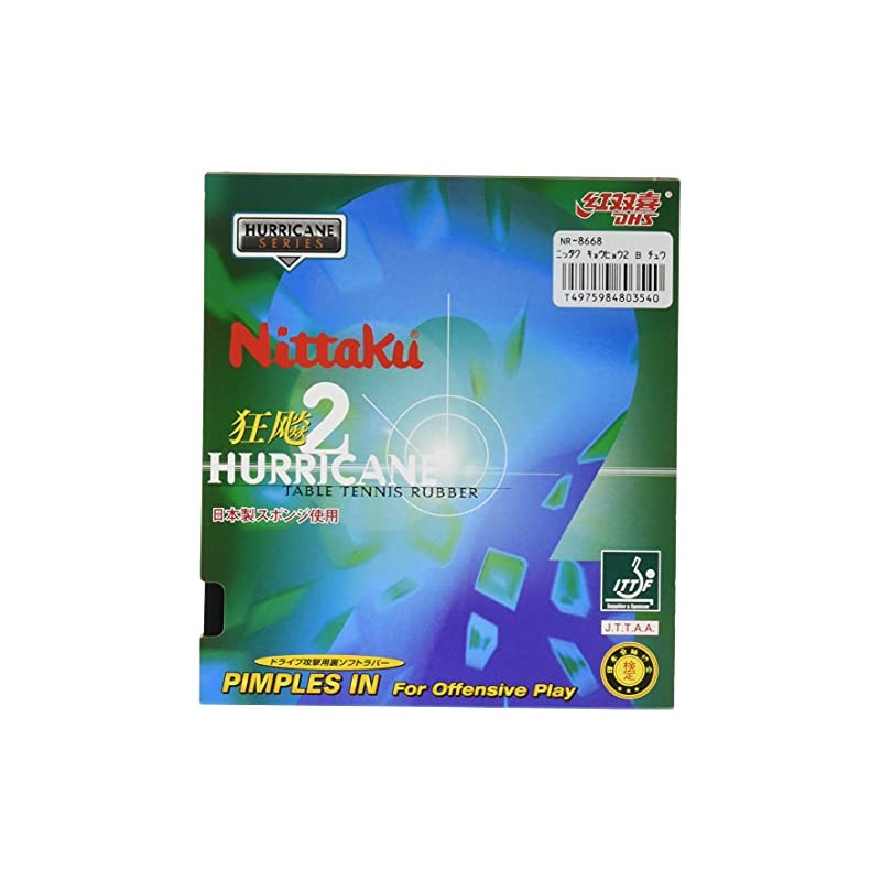 Nittaku NR-8668 Table Tennis Rubber, NR-8668 (Speed) Black Medium