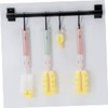 Baluue 2sets Feeding Bottle Cleaning Brush Pacifier Brush Rotating Design