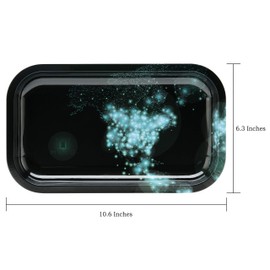 MOCO Metal Rolling Tray Medium 10.6 x 6.3 inch (Medium 10.6’’ x 6.3’’)