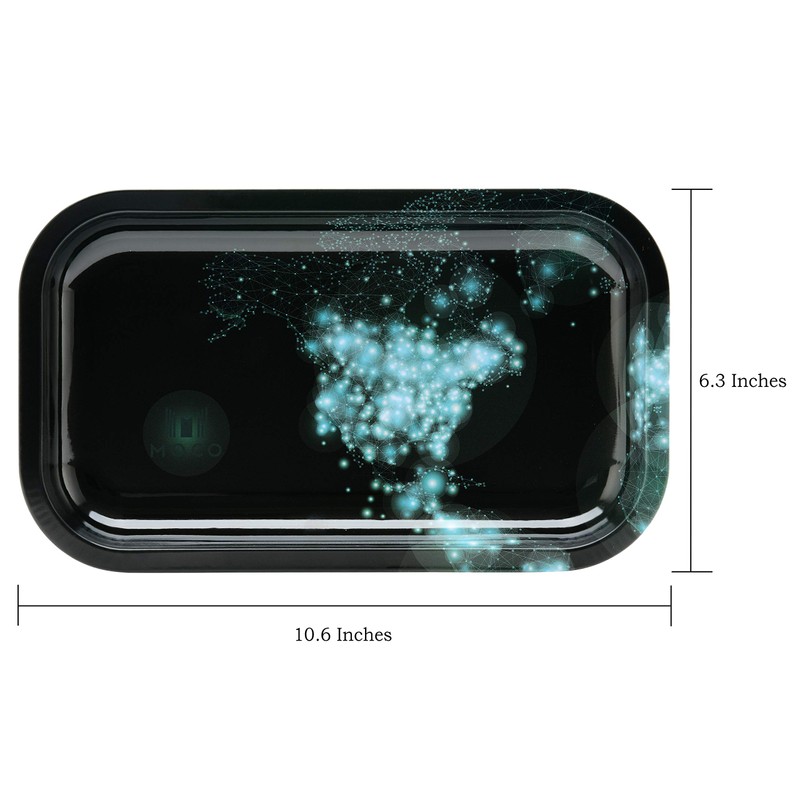 MOCO Metal Rolling Tray Medium 10.6 x 6.3 inch (Medium